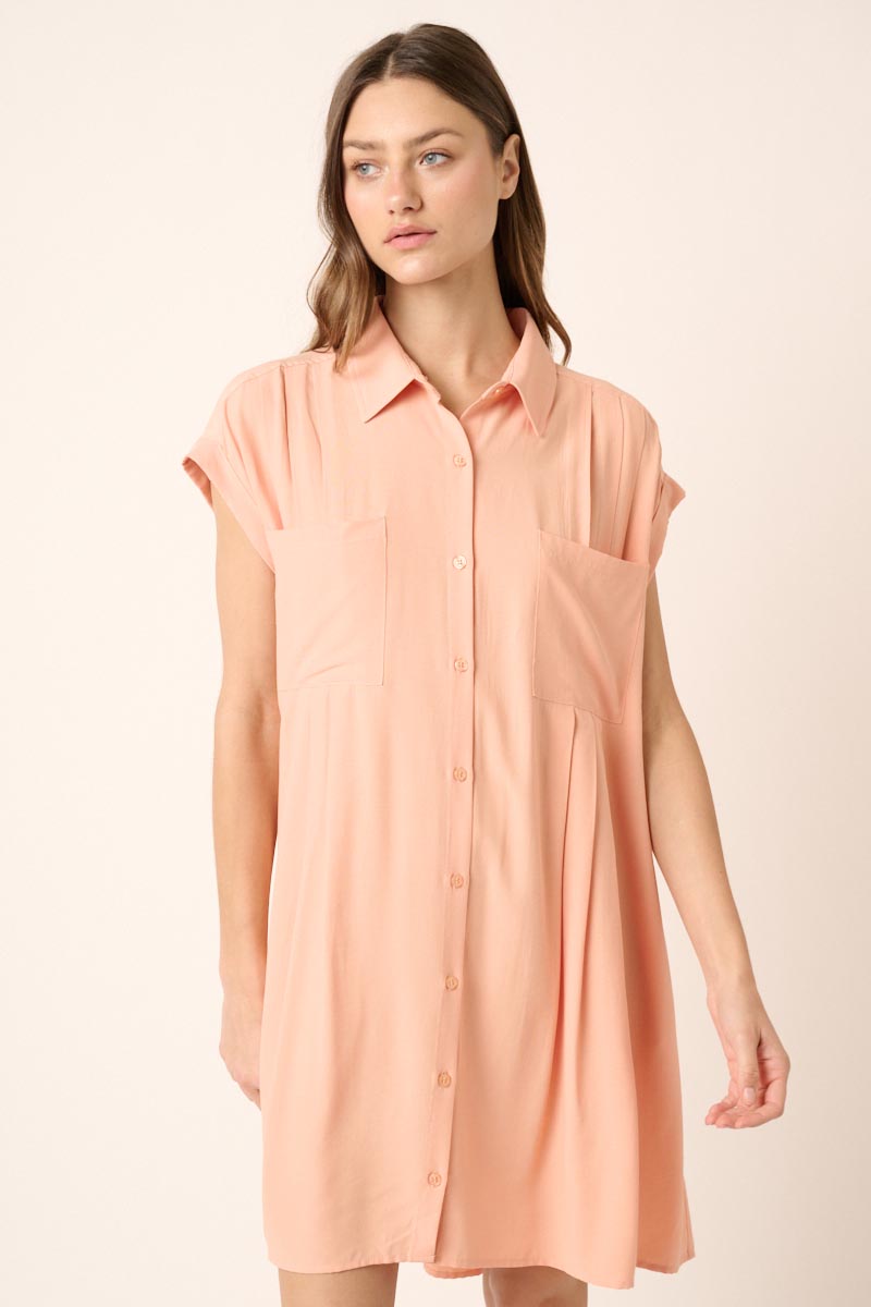 Dress | Pleat Oversize Shirt
