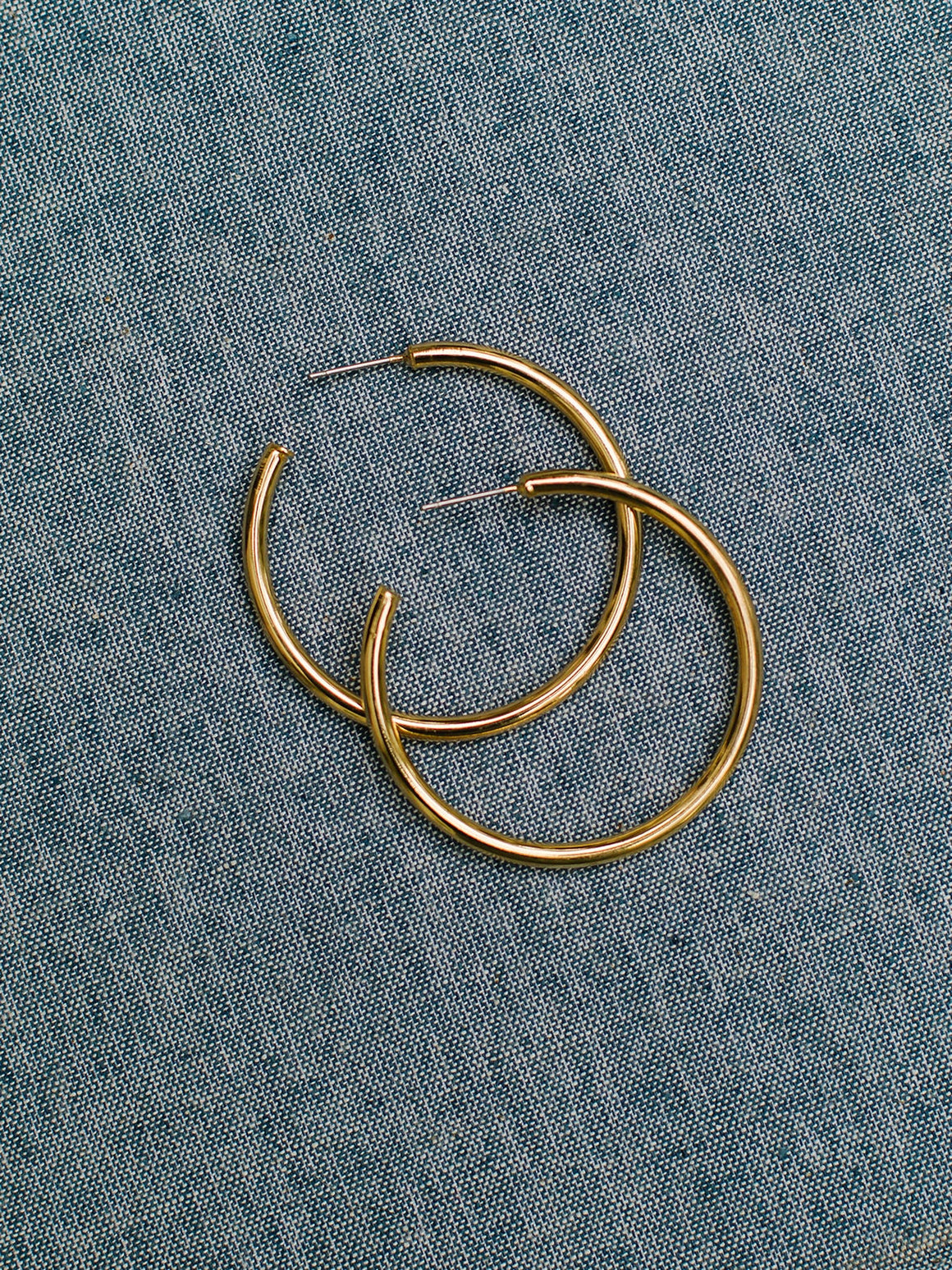 Earrings | Stella Gold Hoops