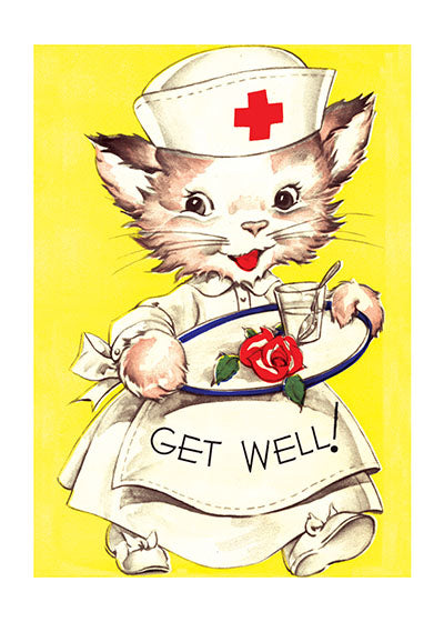 Card | Get Well | Cat Nurse