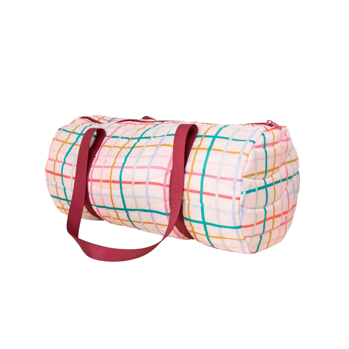 Puffy Duffel Bag | Pretty Plaid