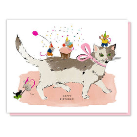 Birthday Card | Cat + Mouse