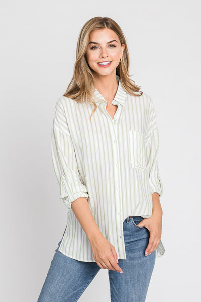 Button Down Shirt | Sage
