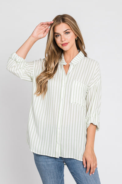 Button Down Shirt | Sage