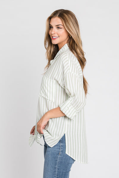 Button Down Shirt | Sage