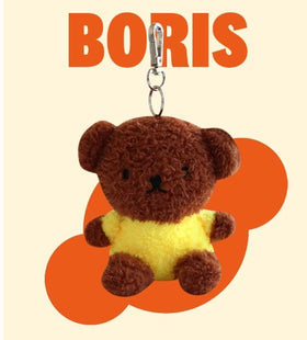 Miffy & Friends Fluffy Key Chain, Bag Charms: Boris