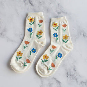 Socks | Favorite Flower Cream