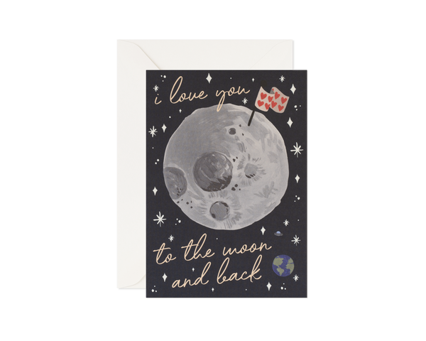 Bestseller Love Card "To The Moon & Back"