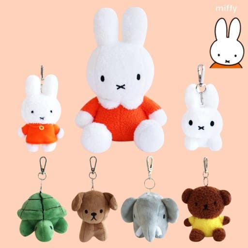 Miffy & Friends Fluffy Key Chain, Bag Charms: Boris