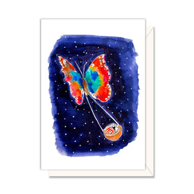 Enclosure Card | Butterfly with Baby