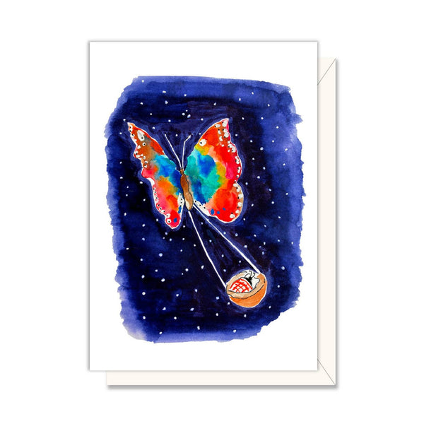 Enclosure Card | Butterfly with Baby