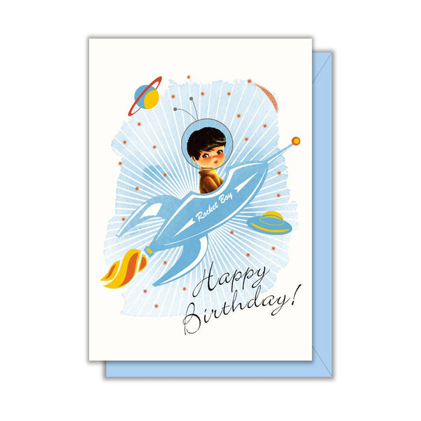 Enclosure Card | Birthday Rocket Boy