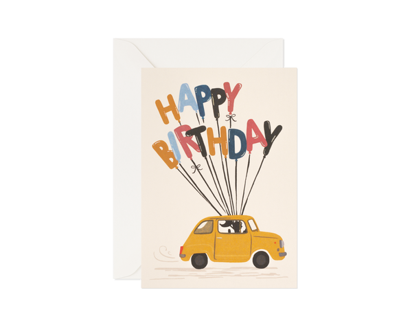 Birthday Greeting Cards With Balloons "Fast Balloons"