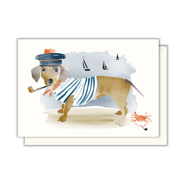 Enclosure Card | Dachshund Sailor