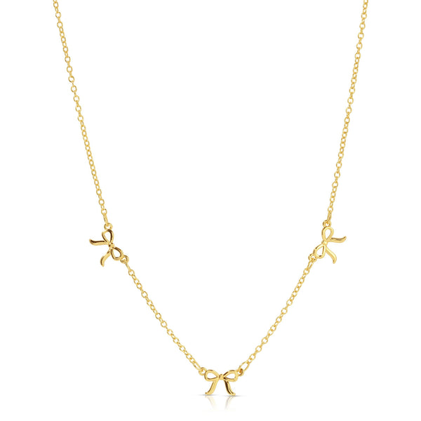 Necklace | Gold Bows