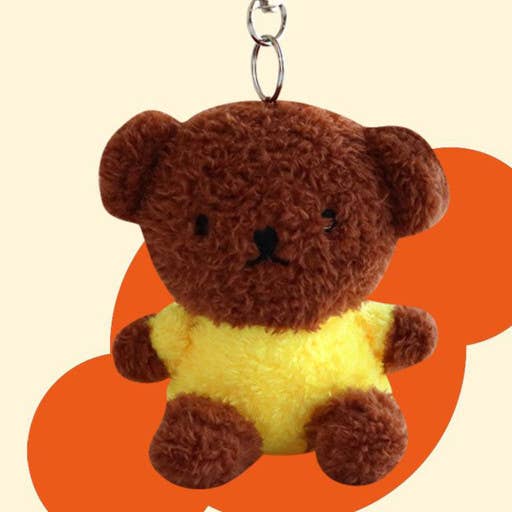Miffy & Friends Fluffy Key Chain, Bag Charms: Boris