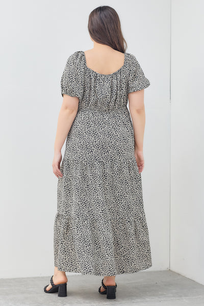 Curvy Dress | Maxi Puff Sleeve