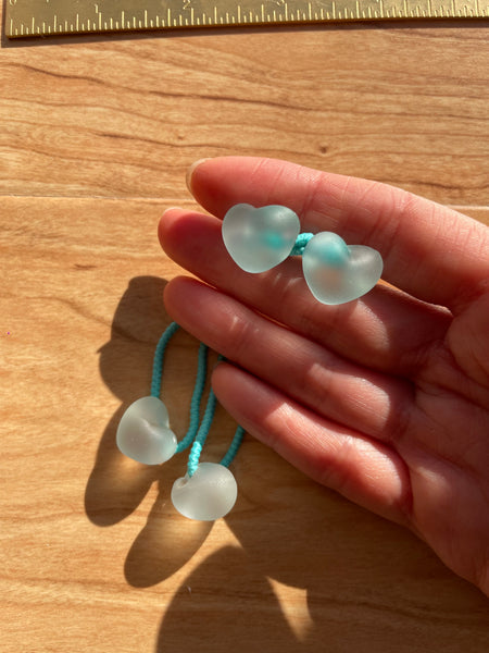 Hair Elastic Set | Frosted Heart