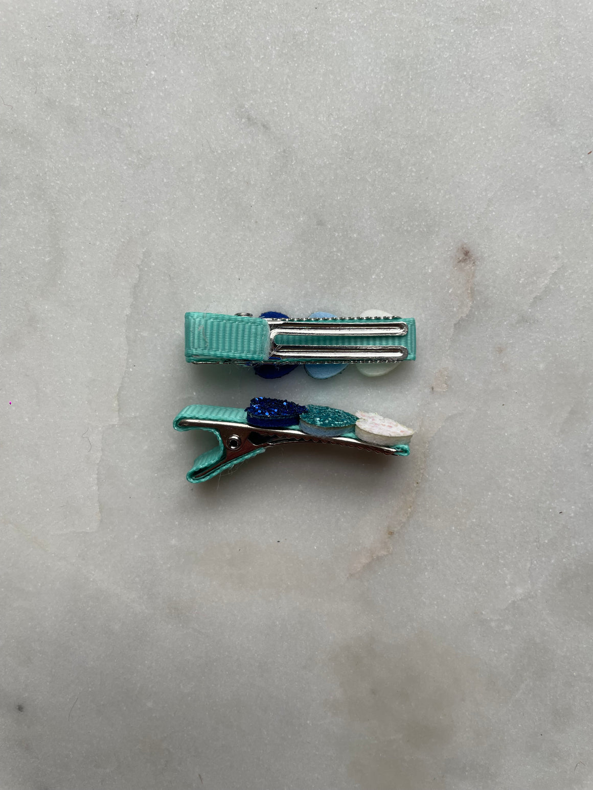 Alligator Clip Set | Trio Hearts Blue