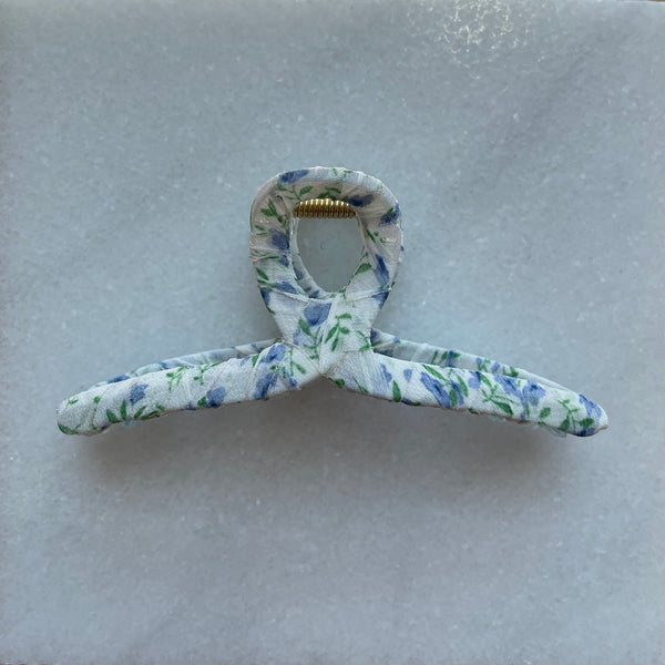 Claw Clip | Twist Flower | Blue
