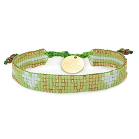 Seed Bead Love Bracelet | Lime