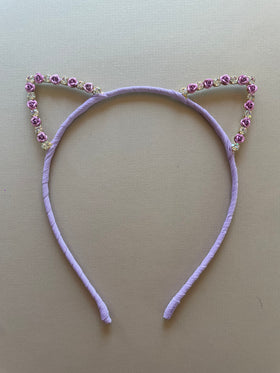 Headband | Cat Purple Rose