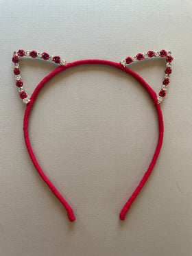 Headband | Cat Red Rose