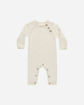 Cozy Heather Knit Jumpsuit | Speckled Natural