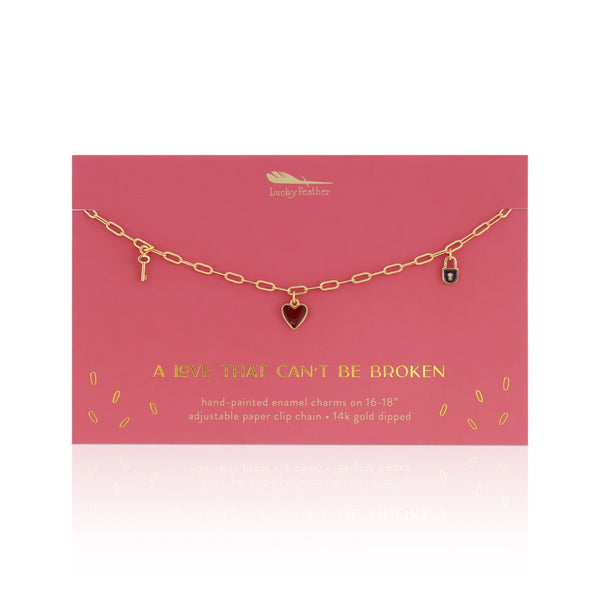 Enamel Treasure Necklace | Love