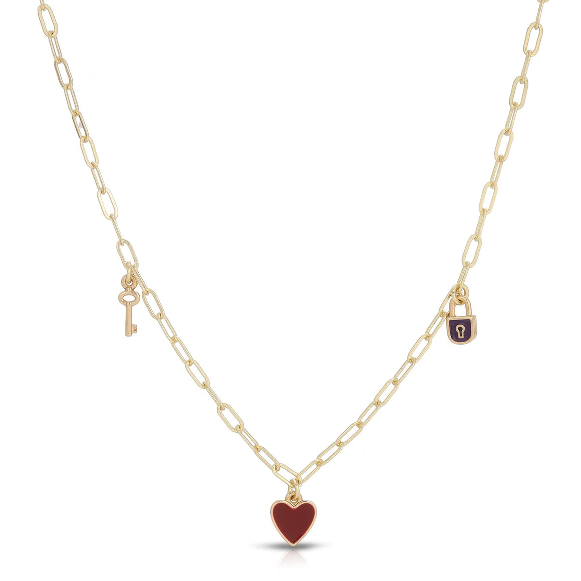 Enamel Treasure Necklace | Love