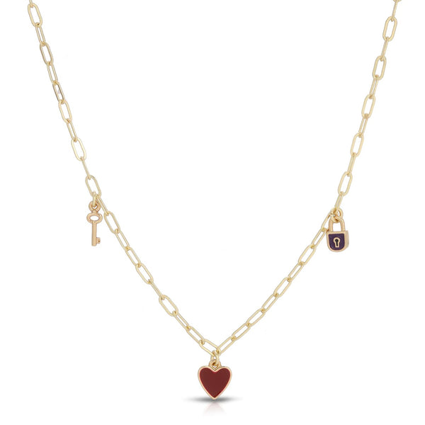 Enamel Treasure Necklace | Love