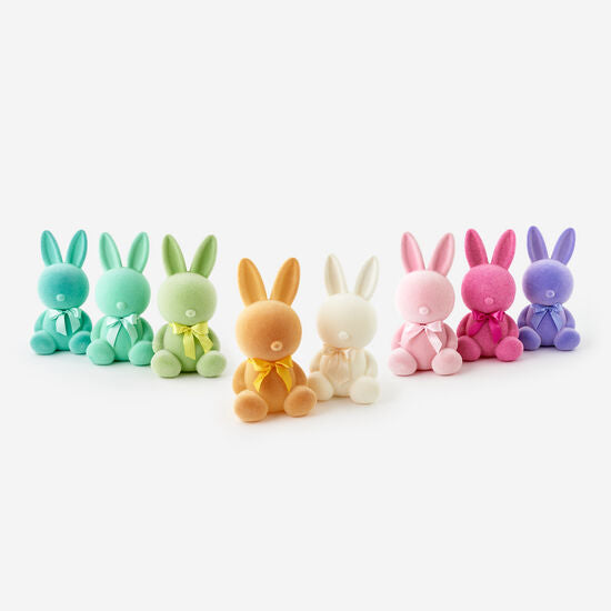 Flocked Sitting Bunny | 20"