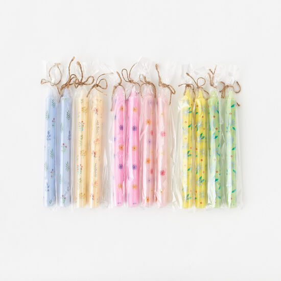 Floral Tapered Candles