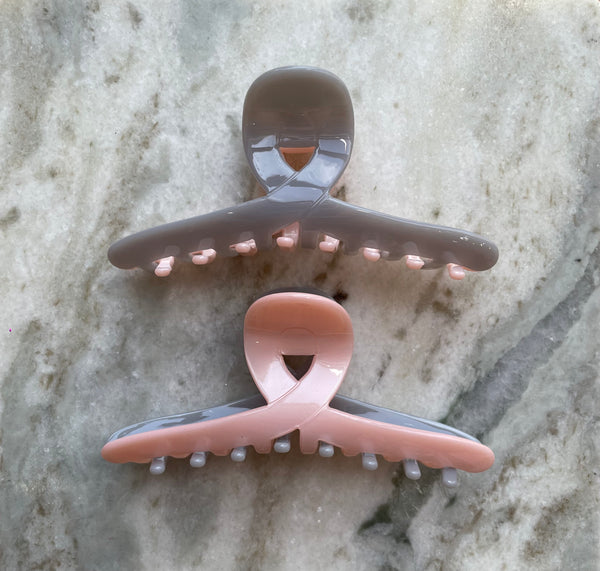 Claw Clip | 2 Way Grey