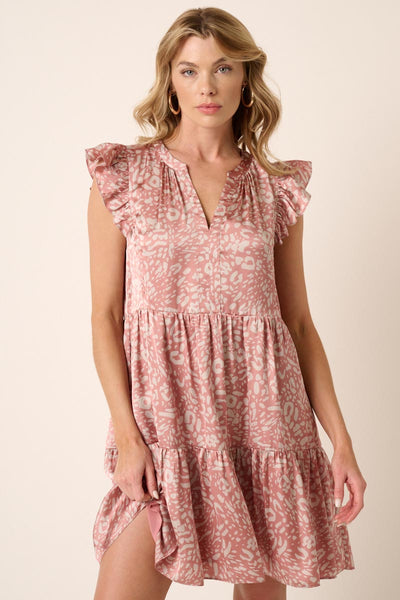 Dress | Satin Animal Print