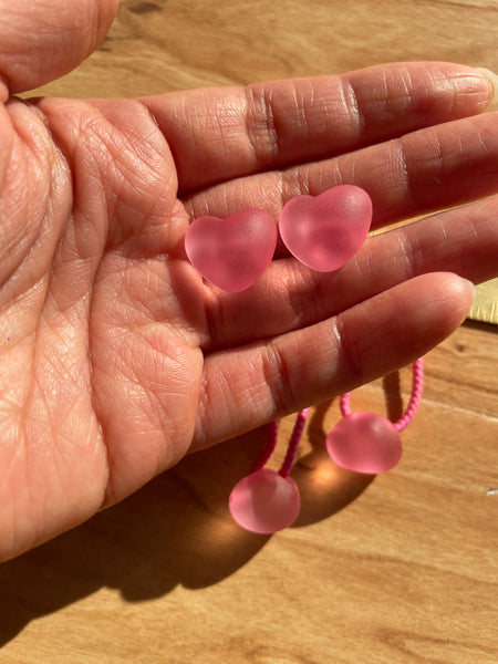 Hair Elastic Set | Frosted Heart