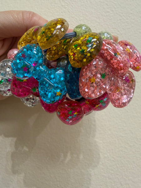 Hair Tie Set | Glitter Ribbon