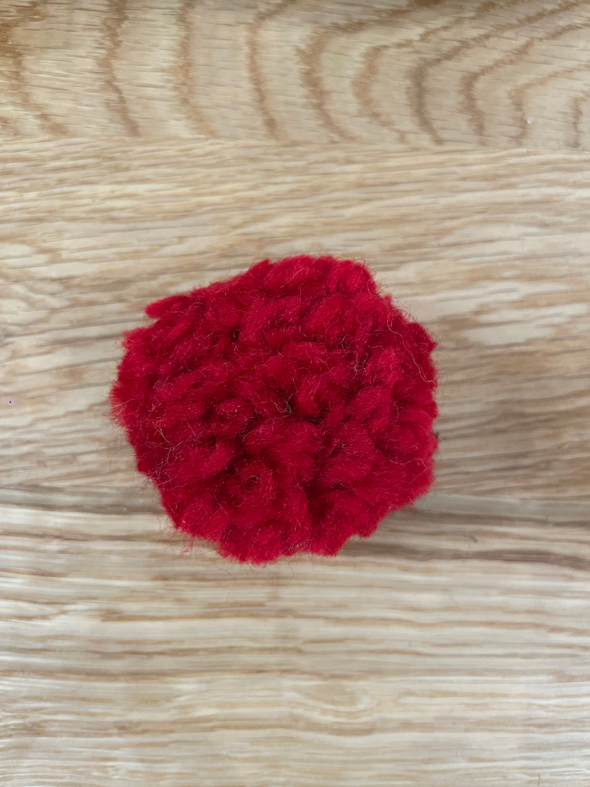 Hair Clip | Pom Red