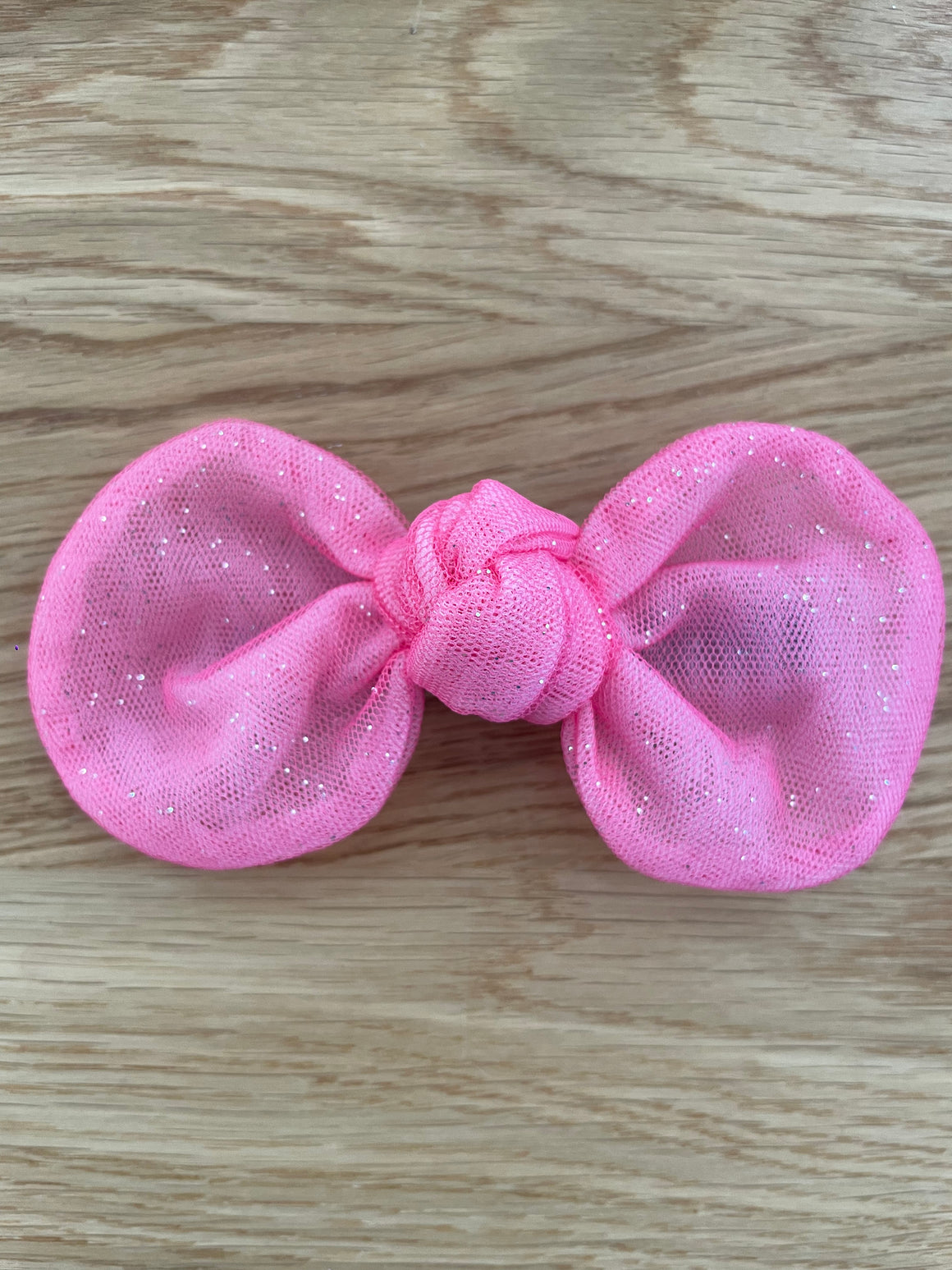 Big Rounded Bow | Pink Sparkle
