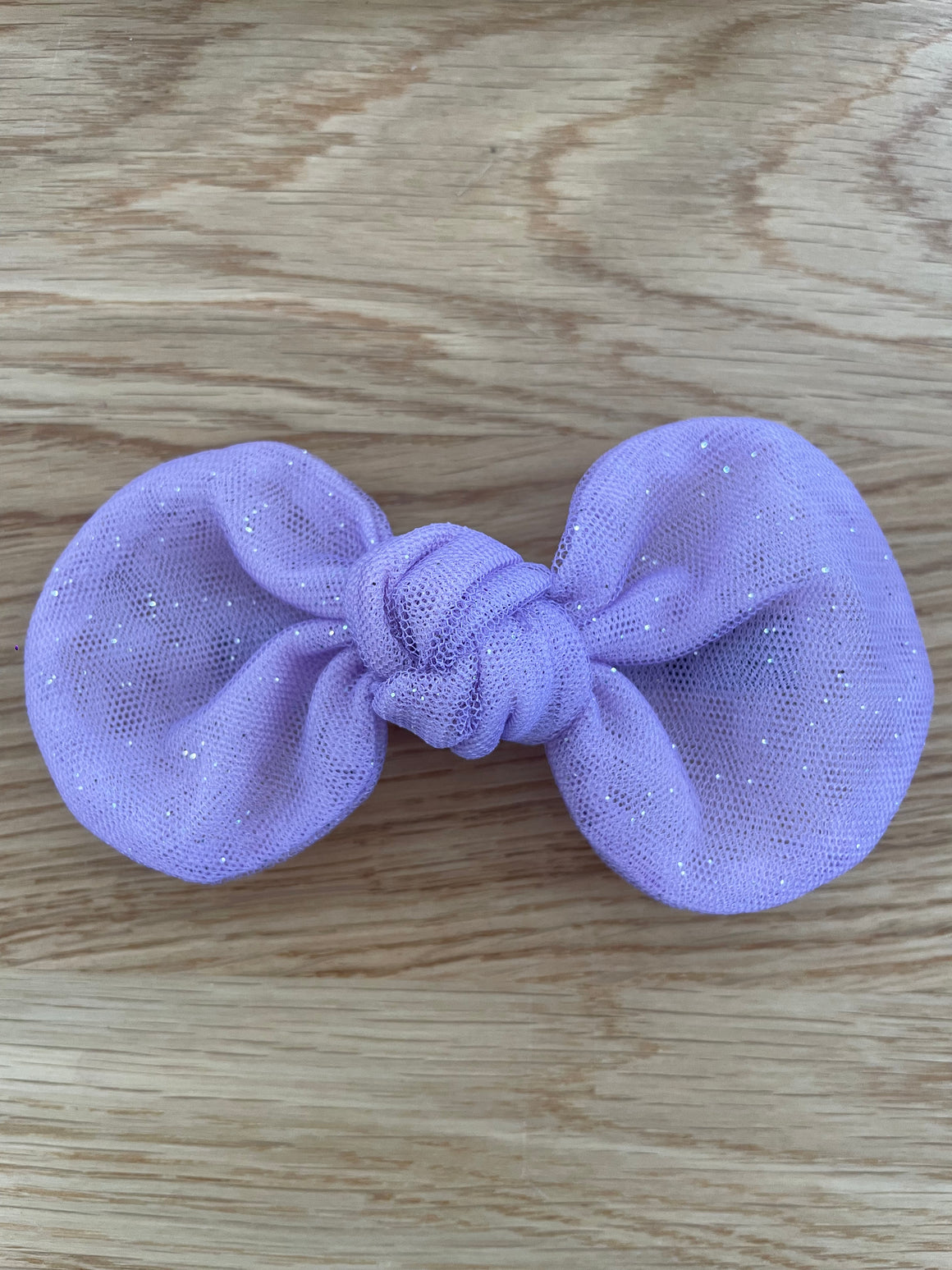 Big Rounded Bow | Purple Sparkle
