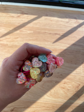 Hair Bauble Set | Star Confetti Hearts