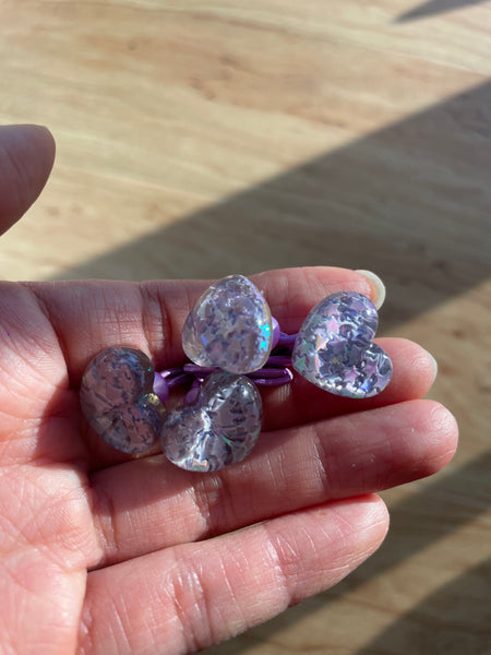 Hair Bauble Set | Star Confetti Hearts