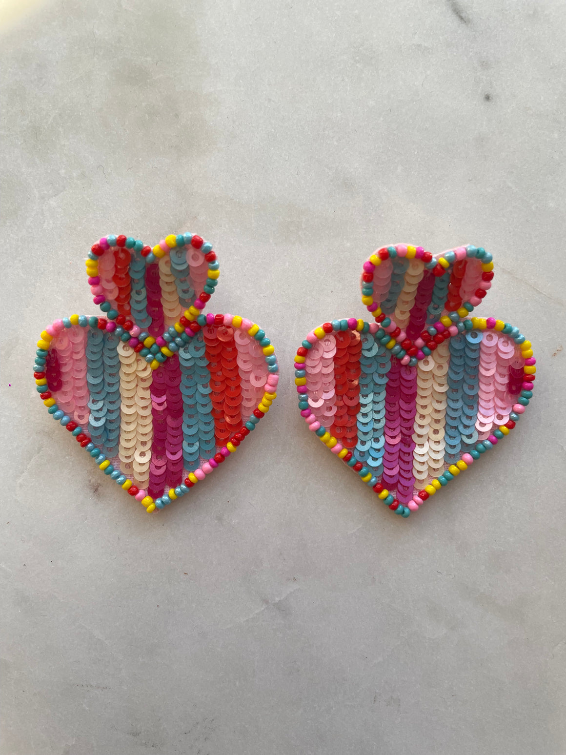 Earrings | Sequin Heart