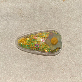 Snap Clip | Confetti Clear Flower