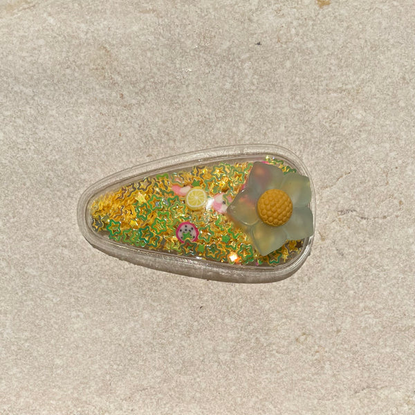 Snap Clip | Confetti Clear Flower
