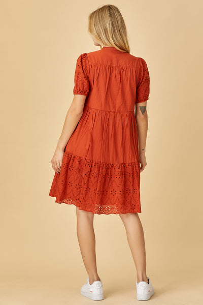 Dress | Button Up Eyelet