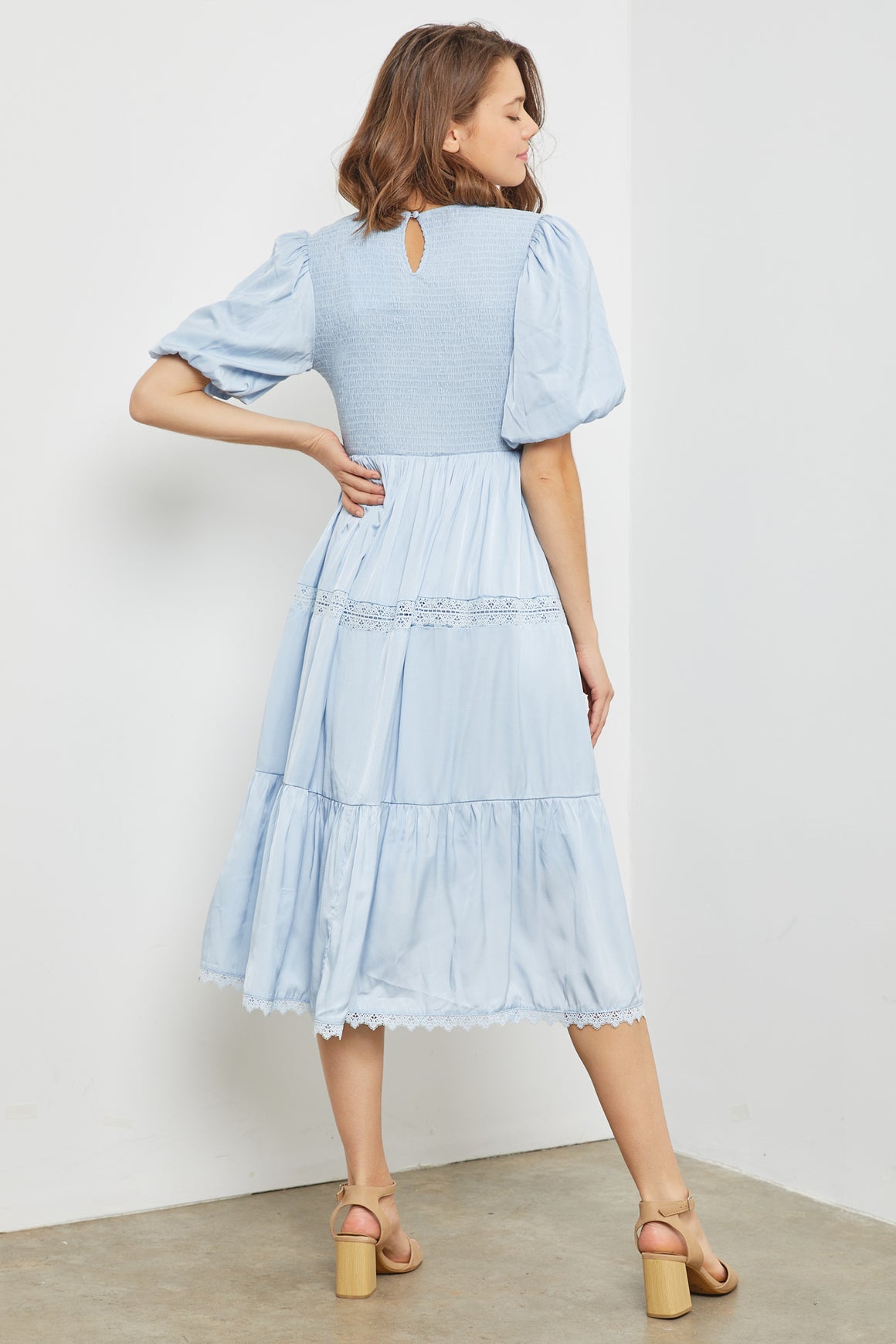 Dress | Cotton Tiered Smocked
