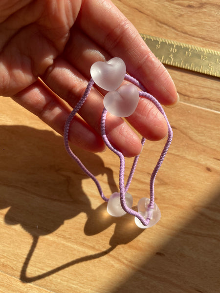 Hair Elastic Set | Frosted Heart