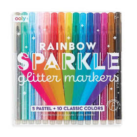 Markers | Rainbow Sparkle Glitter