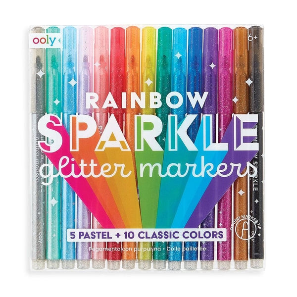 Markers | Rainbow Sparkle Glitter