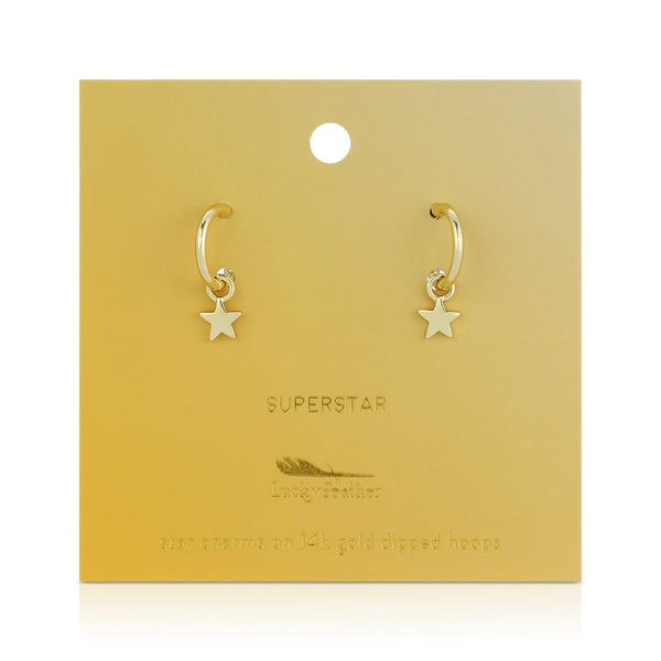 Earrings | Gold Star Hoop